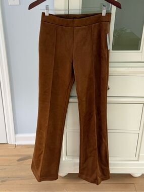 Sanctuary x Anthropologie Faux Suede Flare Pants